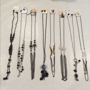 Lot of 8 Brand new with tags Fashion Necklaces.
